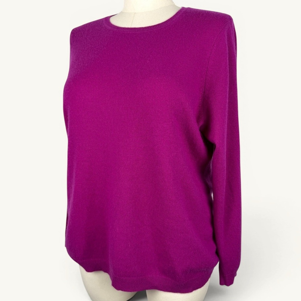 Charter Club Luxury 100% Cashmere Crewneck Sweater 2X Quiet Luxury Minimalist - Picture 1 of 8